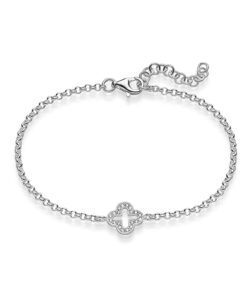 ARMBAND FLORENTINE 1’BLUME 925′ SILBER ZIRKONIA