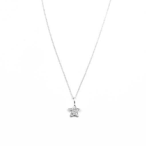 KIDS Kette Stern 925 Sterling Silber Zirkonia